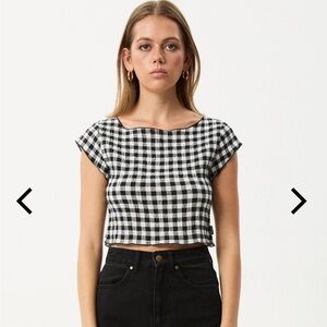 Afends Rowan Checkered Women's Top M